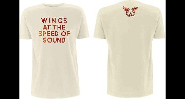 Paul McCartney - Wings At The Speed Of Sound Heren T-shirt - L - Creme