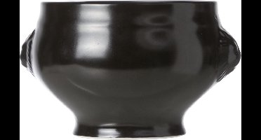 Cosy&Trendy Black Soepkom Leeuwenkop - Ø 11-14 x 8.5 cm
