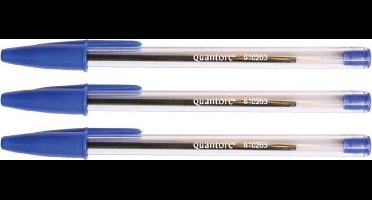 Balpen - Quantore - Blauw - Stick - 50 stuks
