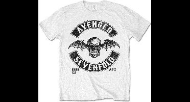 Avenged Sevenfold - Moto Seal Heren T-shirt - S - Wit