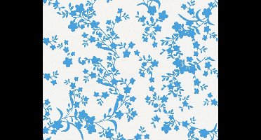 SUBTIELE MODERNE BLOEMETJES BEHANG - Blauw Creme - AS Creation Esprit 13