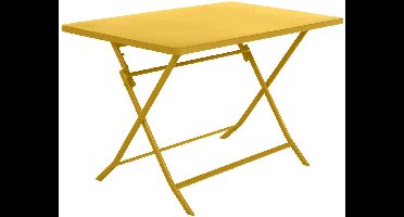 Rechthoekige opvouwbare tuintafel voor 4 personen van staal, GREENSBORO