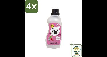 Marcel's Green Soap - Wasverzachter - Patchouli & Cranberry - Zachte frisheid - 30 Wasbeurten - 750 ml - Voordeelverpakking - 4 stuks - Vegan - Milieuvriendelijk