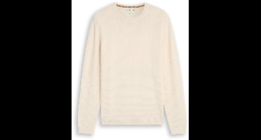Tom Tailor - Gebreide trui van katoen - Maat XXXL - Gardenia White
