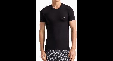 Armani T-shirts met V-hals 2-pack zwart
