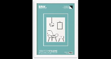 Grupo Erik - 50X70Cm Mdf White Frame Lijst - Multicolours