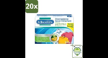 20 x Dr.Beckmann - Vlekkenverwijderaar - Ossengalzeep Met Aloë Vera - Witte en Gekleurde Was - 100g - Grootverpakking - Vlekkenverwijderaar - Vlekken Uit Kleding - Tapijt Schoonmaken - Meubels Schoonmaken - Aloë Vera