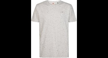 Petrol Industries - Heren Gemêleerd jersey T-shirt irving - Wit - Maat XXL