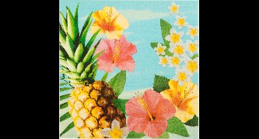 Scoby - Feestservetten - Papieren servetten - Tafelservetten - Party Napkins - Feestdecoratie - 33 cm - Paradise