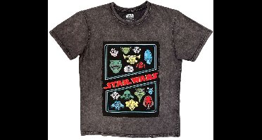 Disney Star Wars - Alien Heads Heren Tshirt - XL - Grijs
