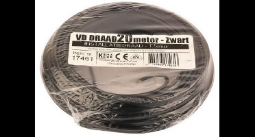 Besli VD-Draad 1,5 mm² - Zwart - 20meter