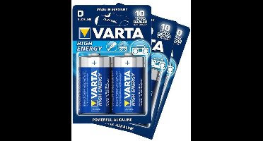 Batterijen D (6x) - Set van 6 Varta D-cell batterijen (o.a. voor Vonyx MEG040 megafoon)