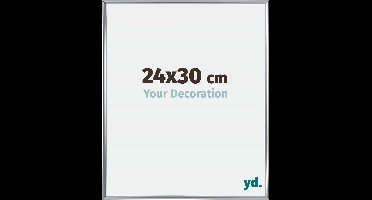 Your Decoration - Fotolijst 24x30 cm - Kunststof - Zilver Hoogglans - Annecy