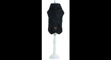 Croci - Hondenjas - Regenjas - Montreal - Kleur: Zwart - Ruglengte: 15 cm