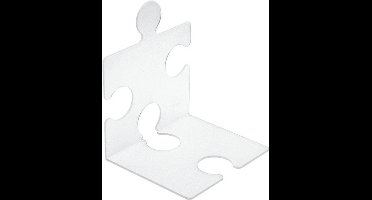 boekensteun HAN Puzzle set a 2 stuks translucent glashelder
