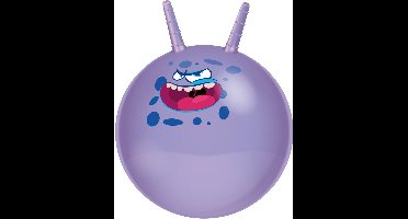 Eddy Toys Skippybal funny faces - paars - Dia 45 cm - buitenspeelgoed voor kleine kinderen