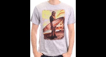 Star Wars - Chewie on the Beach Grey T-Shirt - S