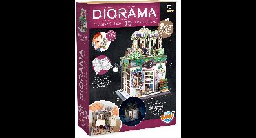 Buki - Houten modelbouwpakket diorama - thema bloemenwinkel
