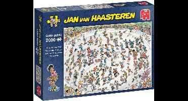 Jan van Haasteren - Puzzel - 2000 stukjes - Skateboarden In De Bowl