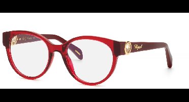 Chopard VCH350S Bordeaux scuro trasparente lucido 53/19/145 WOMAN Brilmonturen