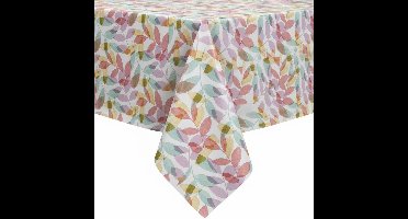 Protecttable - Tafelzeil Bladeren Pastel 140x190cm - Tafelkleed Afwasbaar - Kunststof