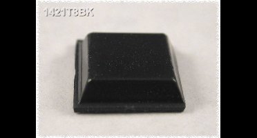 Hammond Electronics 1421T8BK Apparaatvoet Zelfklevend, Rond Zwart (Ø x h) 12.1 mm x 3.1 mm 24 stuk(s)