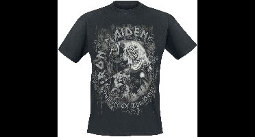 Iron Maiden Number Of The Beast Grey Tone Heren T-shirt - zwart - L