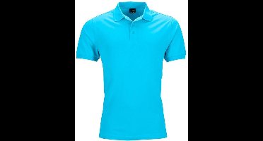 James and Nicholson Heren Elastisch Piqué Poloshirt (Turquoise)