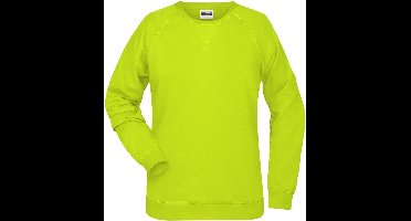 James and Nicholson Dames/dames Raglan Sweatshirt met lange mouwen (Zuurgeel)
