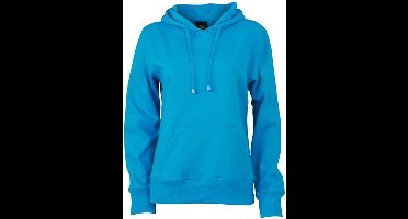 James and Nicholson Dames/dames Hooded Sweatshirt (Turquoise)