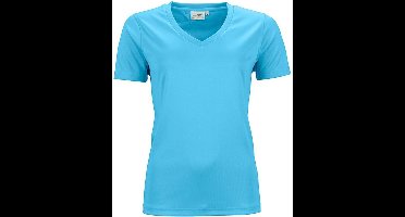 James and Nicholson Dames/dames Actief V Hals T-Shirt (Turquoise)