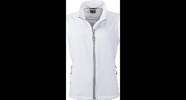 James and Nicholson Vrouwen/dames Promo Softshell Vest (Wit/Wit)