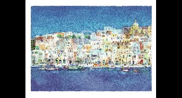 Kunstdruk Ralf Westphal - Corricella, Insel Procida 80x60cm
