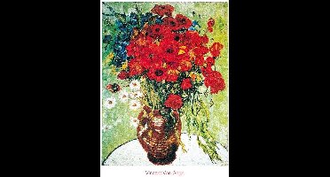 Kunstdruk Vincent Van Gogh - Vase avec marguerite 60x80cm