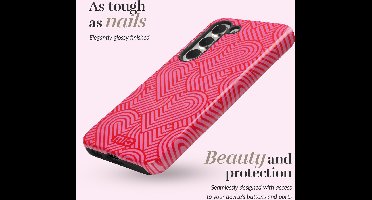 MIO MagSafe Samsung Galaxy A35 Hoesje | Hard Shell Back Cover | Geschikt voor MagSafe | Wild Hearts