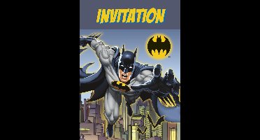 batman uitnodigingskaartjes 8 stuks.