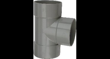 Wavin Wadal PVC T-stuk 45° mof-mof-mof lijm 32mm - grijs (3102203004)