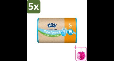 5 x Swirl – Pedaalemmerzakken – Geparfumeerd Ocean Fresh – 5 L – 45 zakken - Bulkverpakking - Pedaalemmerzak - Douchemop - Zeelucht