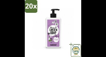 20 x Marcel's Green Soap - Handzeep - Lavender & Rozemarijn - Voor dagelijks gebruik - 500 ml - Wasstrips - Handzeep Lavendel En Rozemarijn - Natuurlijke Handzeep - Geur Handzeep - Handwas - Gezond Handwas