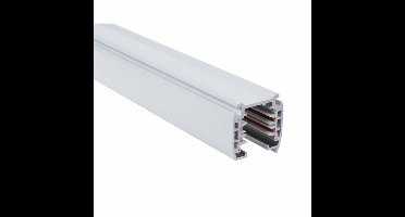 Spanningsrail - Exotro - 3 Fase - Opbouw - Aluminium - Wit - 1 Meter