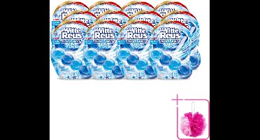 12 x Witte Reus - Brilliant Gel Toiletblok - Arctic Ocean - 1 Toiletblok - Bulkverpakking - Toilet reinigen - Douchemop - Reinigingsgel
