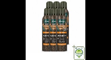 6 x Kneipp - Douche schuim - Men - Warm Woods - Warme houtgeur - 200 ml - Grootverpakking - Vaatwasstrips - Douche Foam - Warme Houtgeur - Mannelijke Geur - Natuurlijke Verzorging - Huid Verzorging