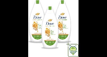 3 x Dove - Douchegel - Replenishing - Hydraterend en verzorgend - 400 ml - Grootverpakking - Vaatwasstrips - Douchegel - Hydratatie - Huid Verzorging - Zachte Douchegel - Schuim