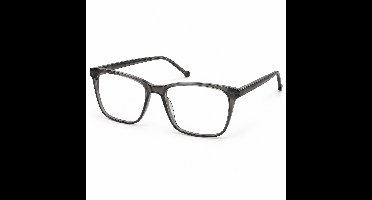 Brilmontuur - Shiny grey - montuur voor een breed gezicht in klassieke stijl - 56-18-145 - Sunoptic CP108B - Aland optiek