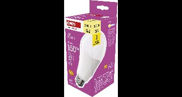 EMOS LED-lamp Classic A80 / E27 / 20 W (150 W) / 2452 lm / warm wit, ZQ5E81