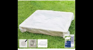 Transparante beschermhoes voor zandbak 120 x 120 x 20 cm
