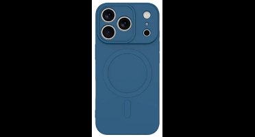 Just in Case hoesje geschikt voor iPhone 17 Pro Max Hoesje geschikt voor MagSafe - Color Backcover - Blauw