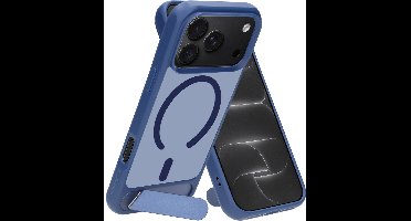 Mobiparts hoesje geschikt voor Apple iPhone 17 Pro Max Apple iPhone 18 Pro Max - Hardcover - MagSafe - Blauw Transparant