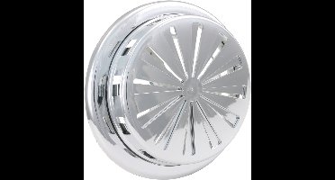Starx Ventilatierooster - Verstelbaar Van Ø 100 Tot 150 mm - Kunststof - Chroom Kleur - Muurrooster - Ventilatierozet - Lichtgewicht Ontwerp - 2 Jaar Garantie - Gewicht 99 Gram