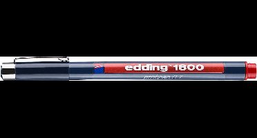 Edding 1800 Precisie fineliner - 0.7mm - Rood